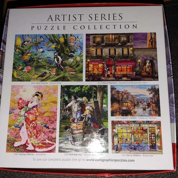 100% COMP. EUROGRAPHICS 1000 PIECE JIGSAW PUZZLE-THE ORIGINAL SIX - Picture 2 of 3